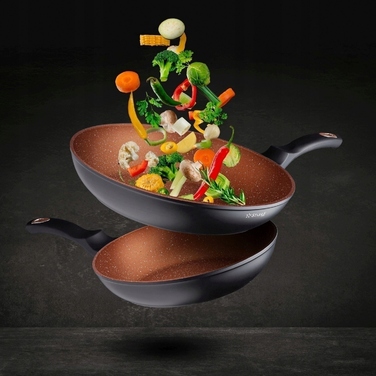 Набір каструль та сковорідок Starke Pro Dark Copper (10 предметів) для індукційних та газових плит