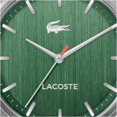 Годинник Lacoste Lisbon чоловічий кварцовий з браслетом з нержавіючої сталі (срібний, сітчастий/ланцюговий/шкіряний)