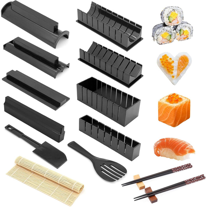 Набір для приготування суші: 8 форм + інструменти для дому, DIY