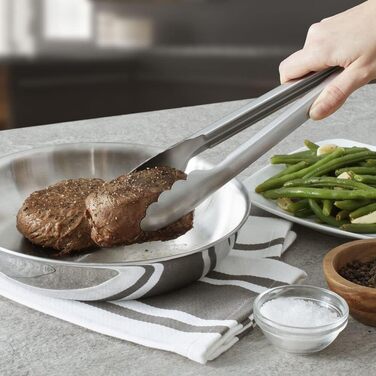 KitchenAid Universal Kitchen Tongs, Stainless Steel, 2-Piece