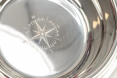 Набір мисок для собак TRIXIE Nordic, 900 мл, білий, з нержавіючої сталі та MDF, для великих собак, діаметр 17 см, міцний, можна мити в посудомийній машині
