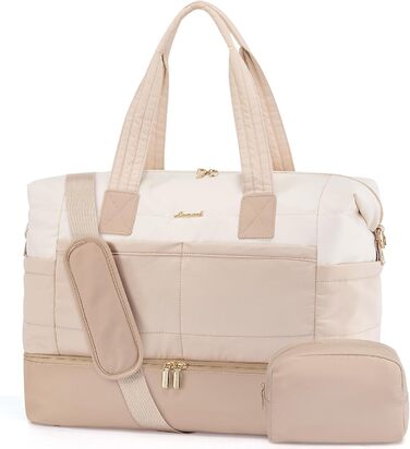 LOVEVOOK Сумка-мішок для подорожей жіноча, дорожня сумка, сумка для пологового будинку, спортивна сумка, 52x38x25 см, 50 л