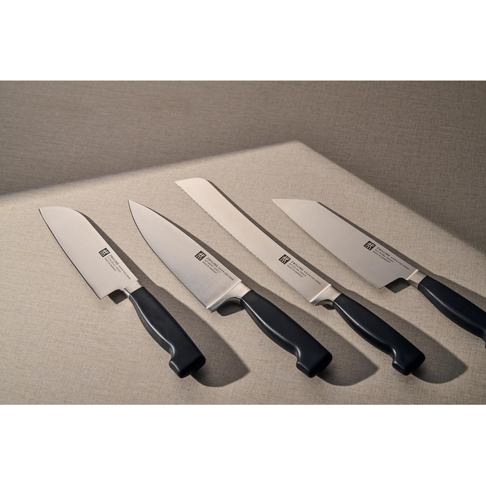 Кухонний ніж Сантоку ZWILLING Professional S, нержавіюча сталь, 17 см, чорний