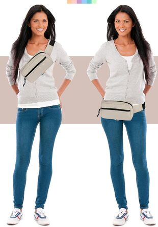 Сумка на пояс Wimmerl Elephant: водонепроникна, унісекс, для міста та відпочинку (пісочно-бежевий)