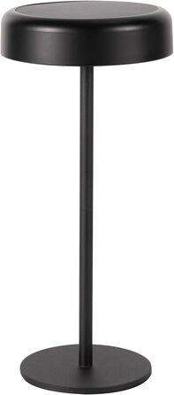 Настільна лампа на сонячній батареї з акумулятором LED, 2 шт, чорна. Бездротова, з димером, USB зарядка, IP44 для дому та вулиці