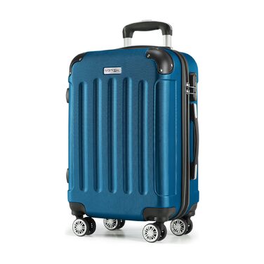 Чемоданний набір Merish: 3 шт., жорсткий корпус, коліщатка-двійники, 9 кольорів (Petrol, M)