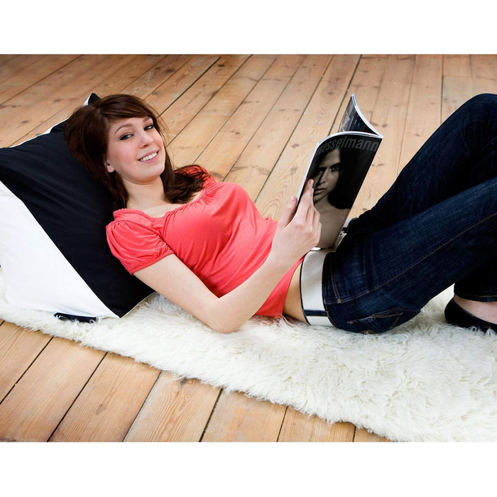 Крісло-мішок для читання Bookworm Lesekissen: ергономічна подушка-підголовник з мікроперлинками для комфортного читання та відпочинку