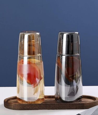 Glass Nightstand Carafe Set with Beaker, Pitcher, and Cup