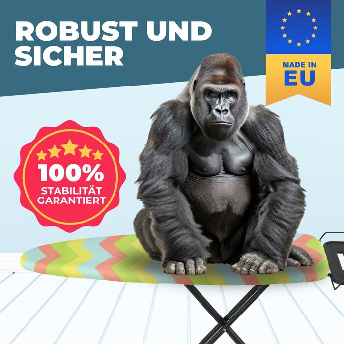 Відкидна прасувальна дошка з парогенератором 120x40 см, Made in E.U